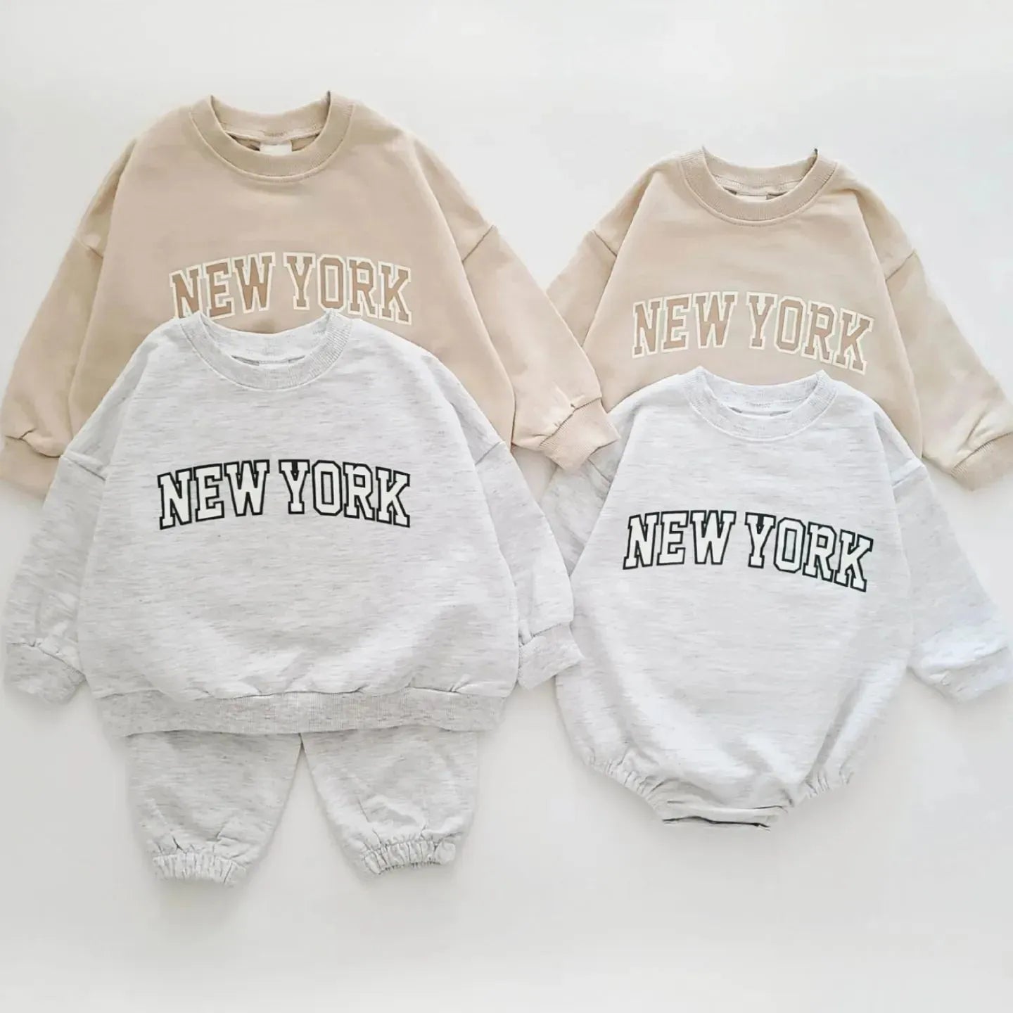 New York Sweatshirt & Jogger Hosen Set